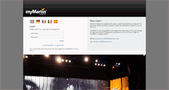 Desktop Screenshot of my.martin.com