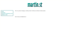 Desktop Screenshot of martin.st